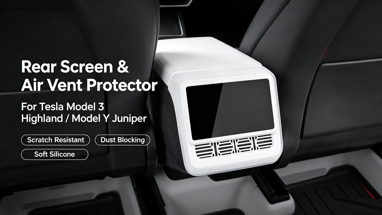 Tesla Rear Screen & Vent Protector - Picture 8 of 17