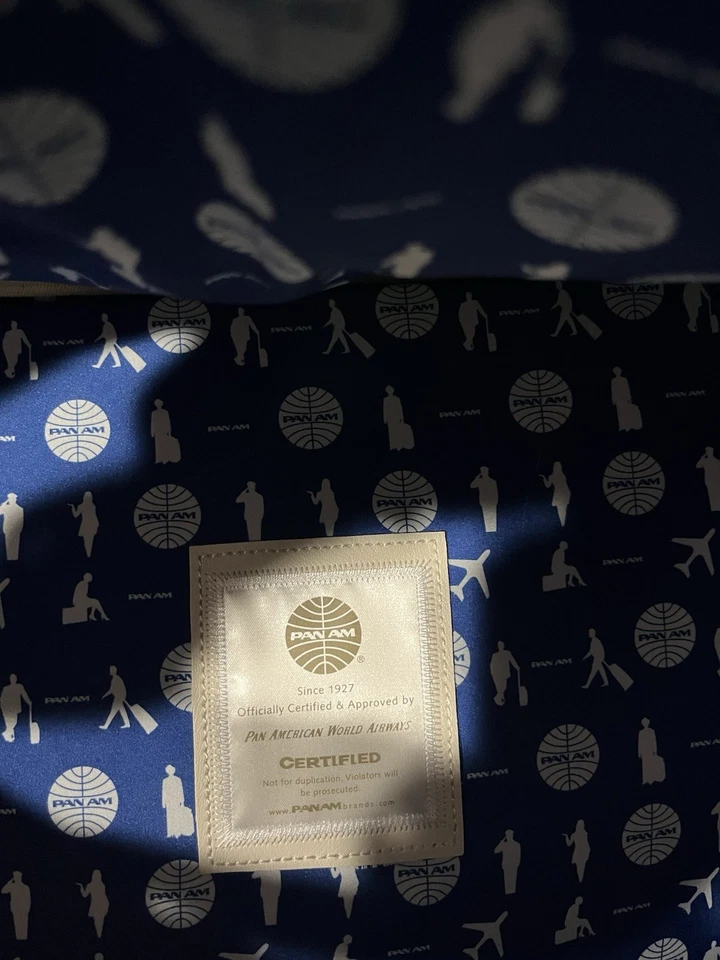 Bolso PAN AM Explorer, Original. Estilo vintage certificado, azul pan am, nuevo con etiquetas Foto 3 de 3