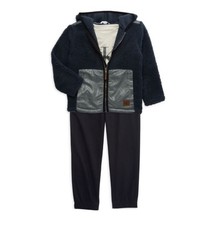 CALVIN KLEIN Baby Boy's  Little Boy's 3-Piece Hoodie, T-shirt  Pants Set