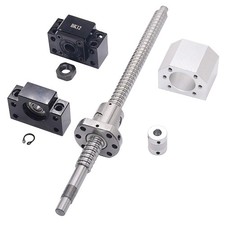 250mm Ball Screw SFU1605 Diameter 16mm,5mm Pitch with Metal Ball Screw Nut fo...