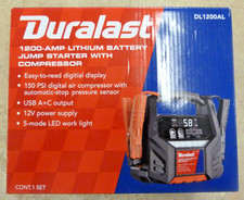 NEW Duralast DL-1200AL Lithium Jump Starter Portable Power  Compressor