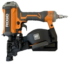 RIDGID 15° 1 3/4 in Coil Roofing Nailer Magnesium Metal Housing Model R175RNF