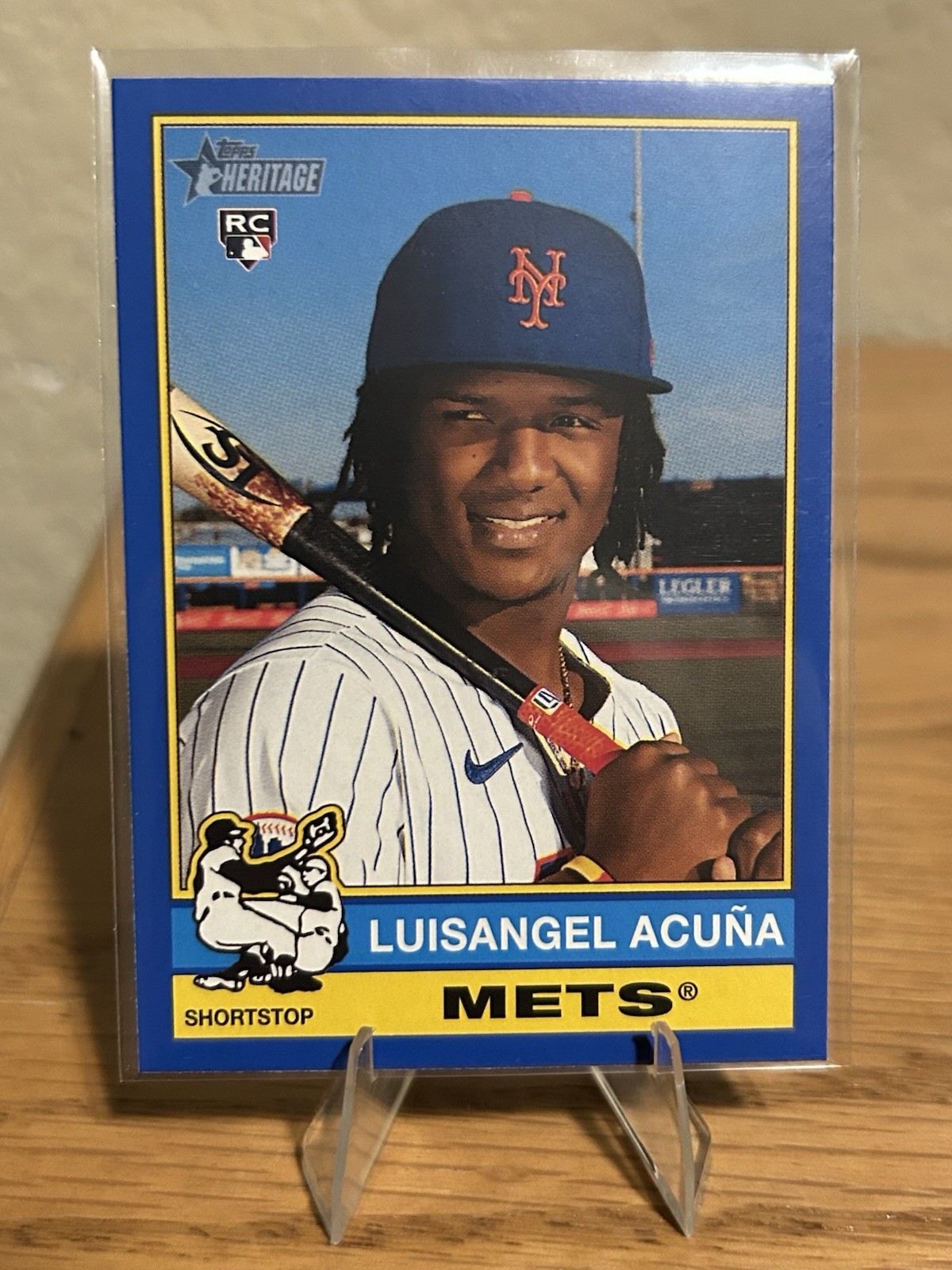 2025 Topps Heritage - Luisangel Acuna #274 Dark Blue Border (RC)