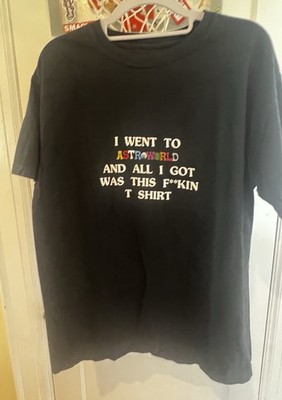 Astroworld Graphic Tee ''I Went to Astroworld'' Black Shirt