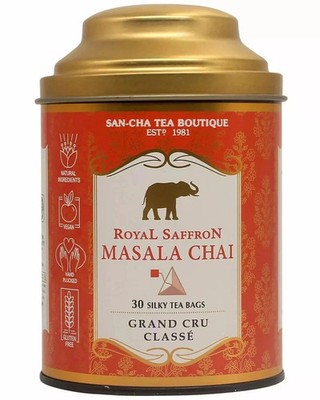 Sancha Tea Boutique Royal Saffron Masala Chai 30 Bags