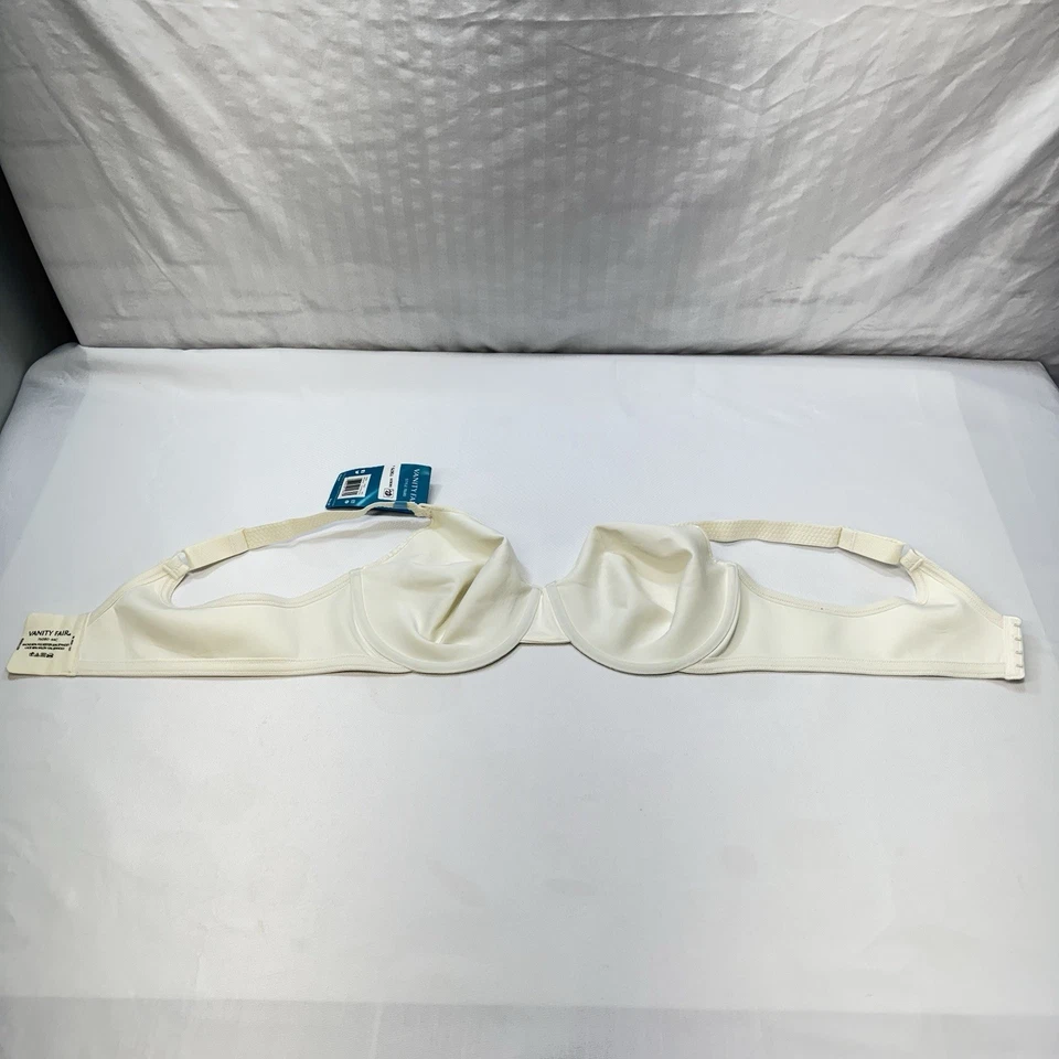 全新 Vanity Fair Beauty Back 全塑像 Minimizer 钢圈文胸 76080 象牙色 44C — 第 4/4 张图片