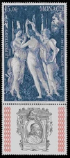 MONACO 1986 - "Springtime" by Sandro Botticelli (pc37227)