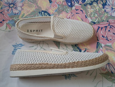Esprit Espadrille Loafers Sz8.5 (White)