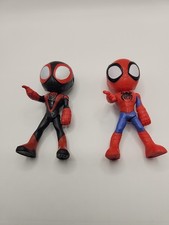 Marvel Spidey and his amazing friends Figurines Set of 2 Black  Red Suit