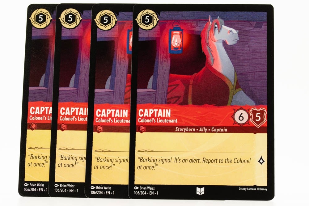 Captain - Colonel's Lieutenant Playset (x4) Lorcana The First Chapter 106/204
