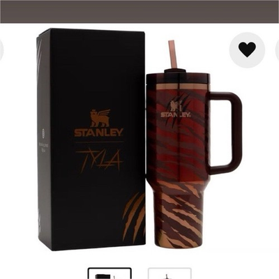 #ad Stanley x TYLA TYGER Flowstate Quencher 40oz Bronze Tumbler w Handle amp; Straw $40.00