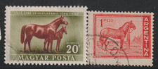 Hungary Argentina 1952 Horse 2 Stamp Set  -   Huge 1c Stamp Sale -c952