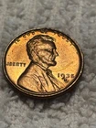 1935 s lincoln cent au, red