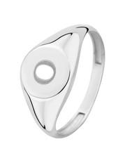 Isabel Bernard Saint Germain Lauren 14Karat Signet Ring Letter O Weiß Gold