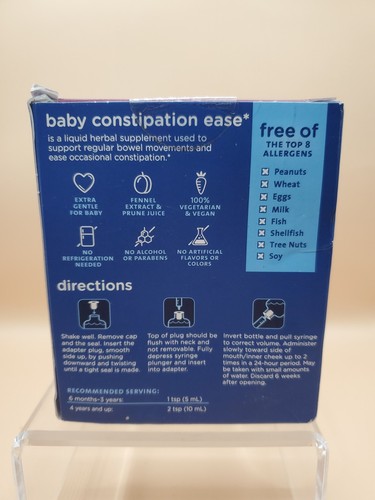 2 Pack Mommy’s Bliss Baby Constipation Ease + Prebiotics 4 fl oz Each EXP 08/25 - Picture 3 of 5