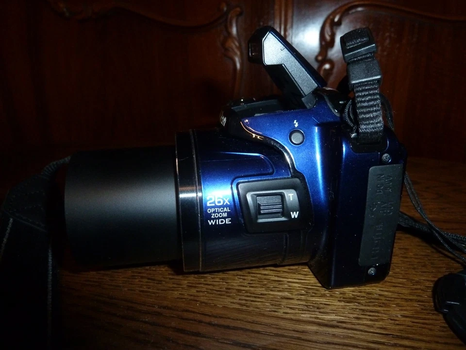 Nikon COOLPIX L810 - 16.0MP 26x Zoom-HD Video - Blau Top Zustand + Samsonite KT - Bild 3 von 4