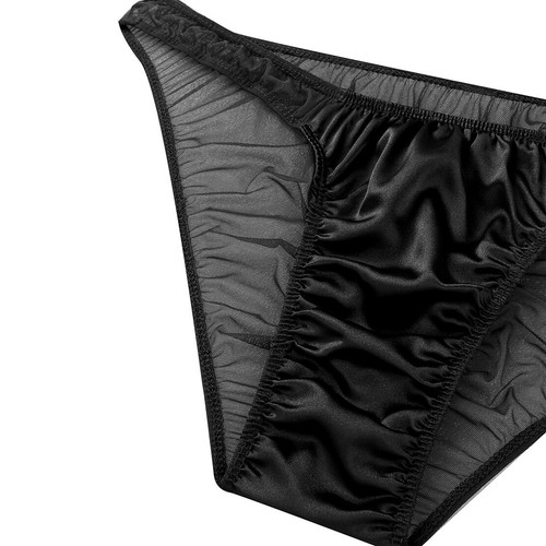 Men's Sissy Floral Lace Bulge Pouch Bikini Briefs Panties Lingerie Underwear - Picture 98 of 142