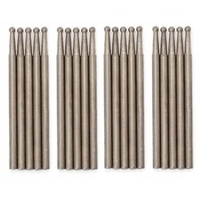 Diamond Grinding Head Round 2mm Ball Bit Burr Sets 2.35mm Shank Lapidary Tools