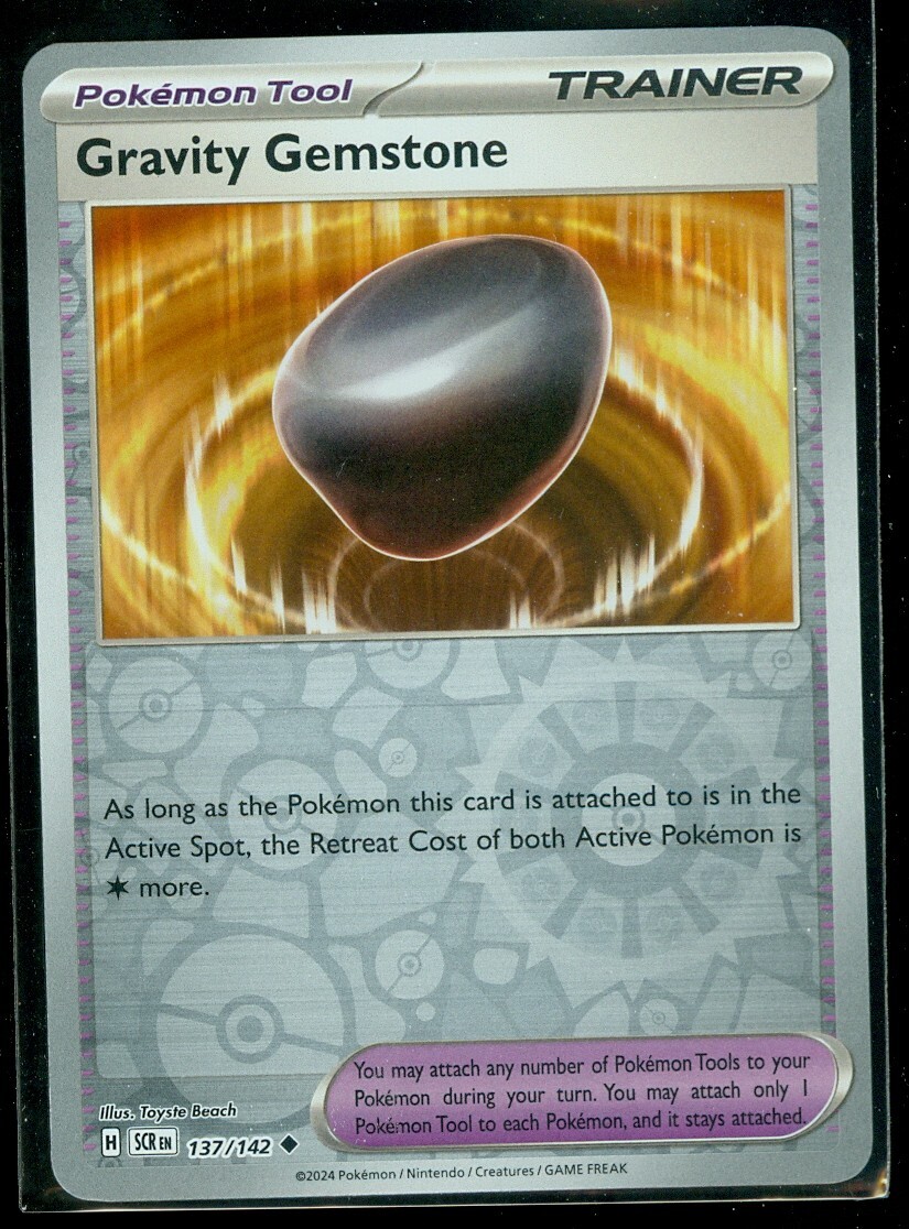Pokemon GRAVITY GEMSTONE 137/142 - Stellar Crown - Rev Holo - MINT