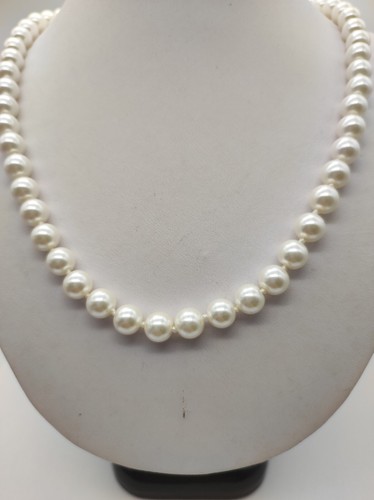 Collana donna in Perle bianche con chiusura in argento 925 perle kultra - Foto 6 di 9