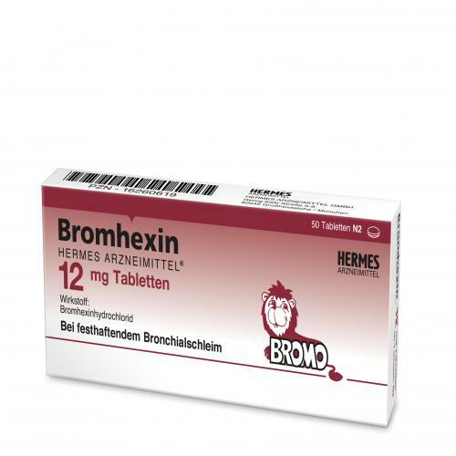 BROMHEXIN Hermes Arzneimittel 12 mg Tabletten 50 St PZN 16260619