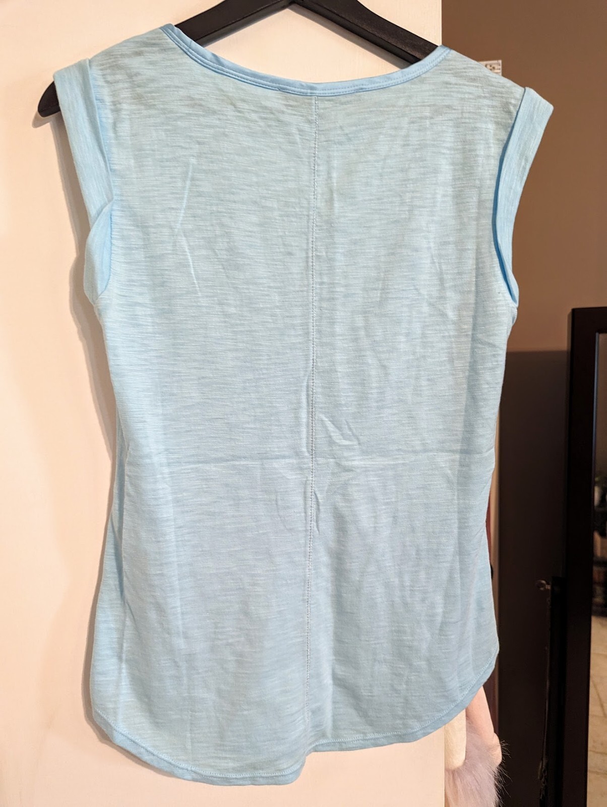White House Black Market Light Blue Scoopneck Tank Size XS NWT eBay