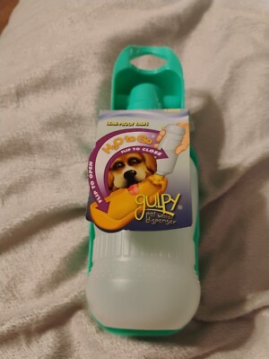 GULPY Water Dispenser for Pet, 10-Ounce, Green