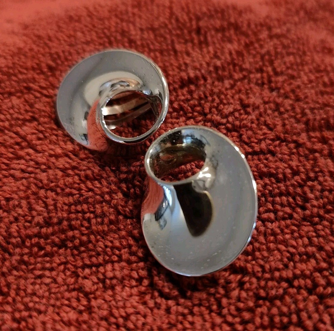 Georg Jensen #142 Clip-on Earrings Mobius Vivianna Torun Silver 925