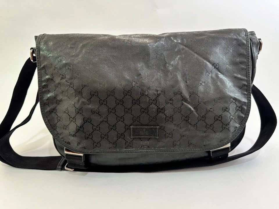Gucci Double Buckle Messenger Bag GG Imprime Large - Image 2 of 4