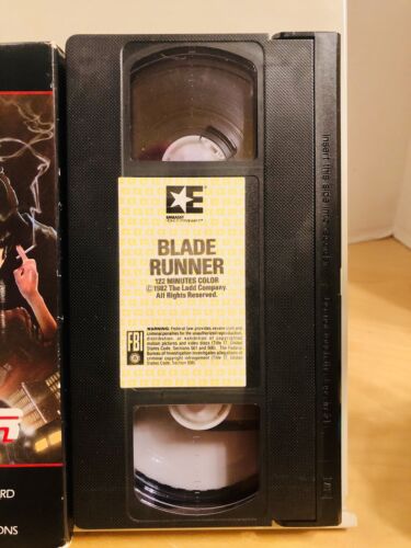 Blade Runner VHS 1982 Nelson Entertainment Harrison Ford 1987 - Picture 2 of 7