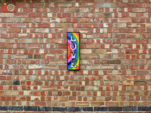 CARVED LETTERS "LOVE" TRADITIONAL RETRO WOODEN SIGN. Hand Made & Painted - Picture 9 of 11