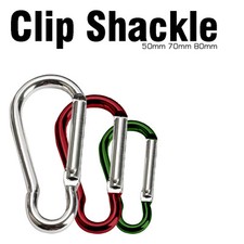 3X STRONG SHACKLE CLIP D-RING CLIP ROPE SHACKLE CLIP SET HEAVY DUTY D-RING CLIP