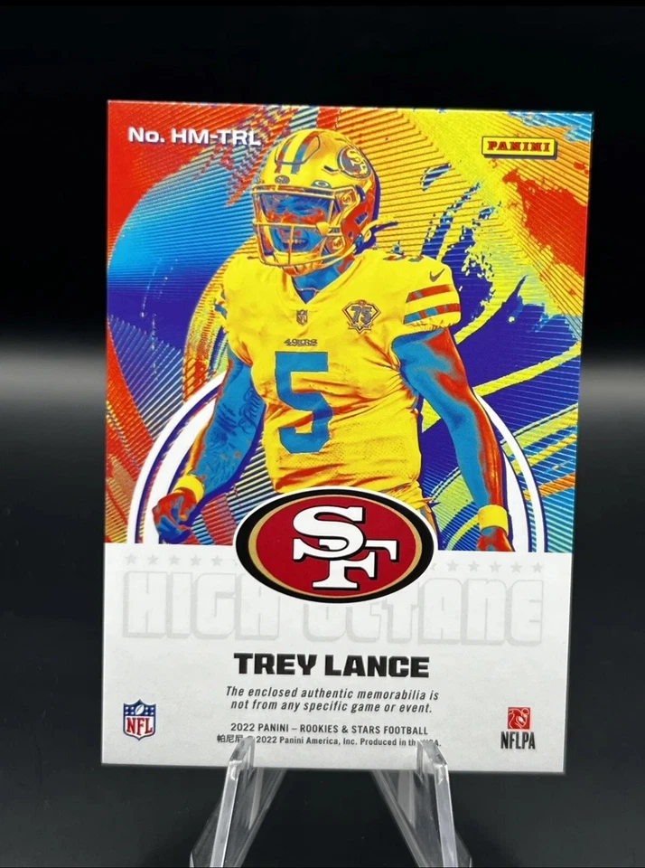 2022 Panini Rookies and Stars Patch High Octane Trey Lance /149 49ers  - Image 3 of 3
