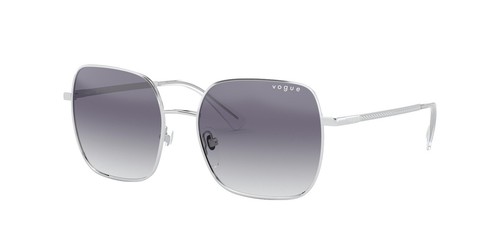 Vogue Sunglasses VO3476-S 323/6G Silver Shield Wrap Frames  display picture 1