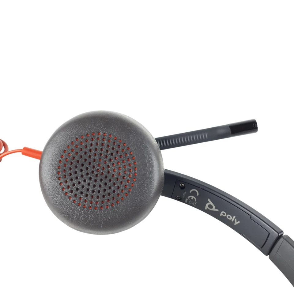 Plantronics Poly C5210T Mono Headset W/C5200 USB-C Adapter Lot of 5 E6127 - Image 4 of 4