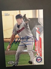 Minnesota Twins MATT CANTERINO autographed 2020 Topps
