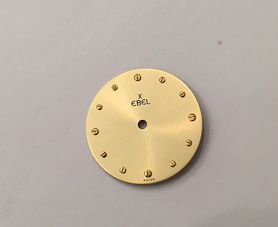Authentic EBEL Gold Dial With Gold Screw Hour Markers 19.50 mm Diameter - NOS