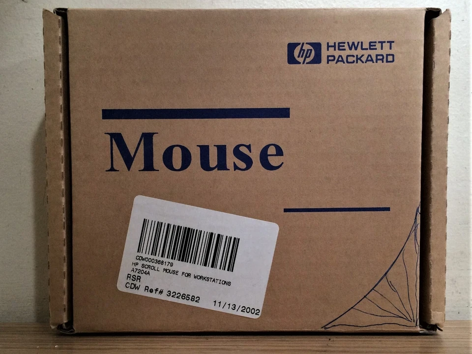 NEW Vintage HP 2-Button Wired PC Mouse 6-Pin mini-DIN PS/2 Connector + CD A4030 - Image 4 of 4