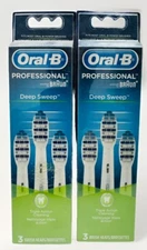 oral-b professional deep sweep 6 total brush heads distressed packaging