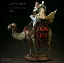 90MM Lawrence of Arabia 1917 Resin Model Historical Collectible Figurine Unassem