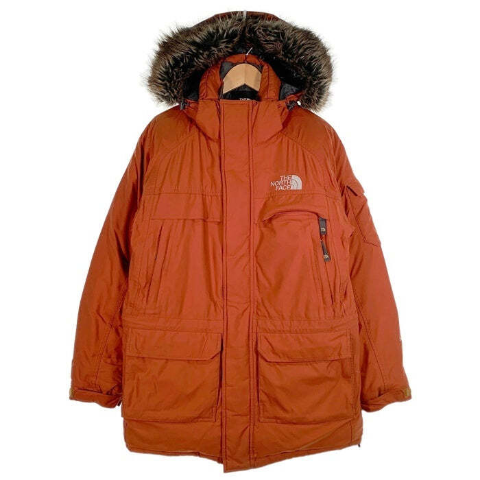 The North Face Mcmurdo Parka Down Jacket Fur Orange ND01556 Size S 