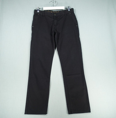Zilli Chino Hose Herren W32 L34 Schwarz Baumwollmischung Modern Französisch Luxus