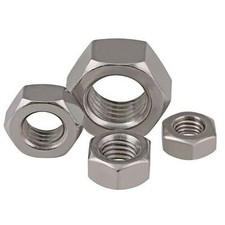 Hex Nuts 304 Stainless Steel Hexagon Full Nut - DIN 934 M3 M4 M5 M6 M8 M10 M12