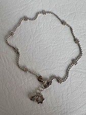 Flowers Star 925 Sterling Silver Adjustable Ankle Bracelet 10