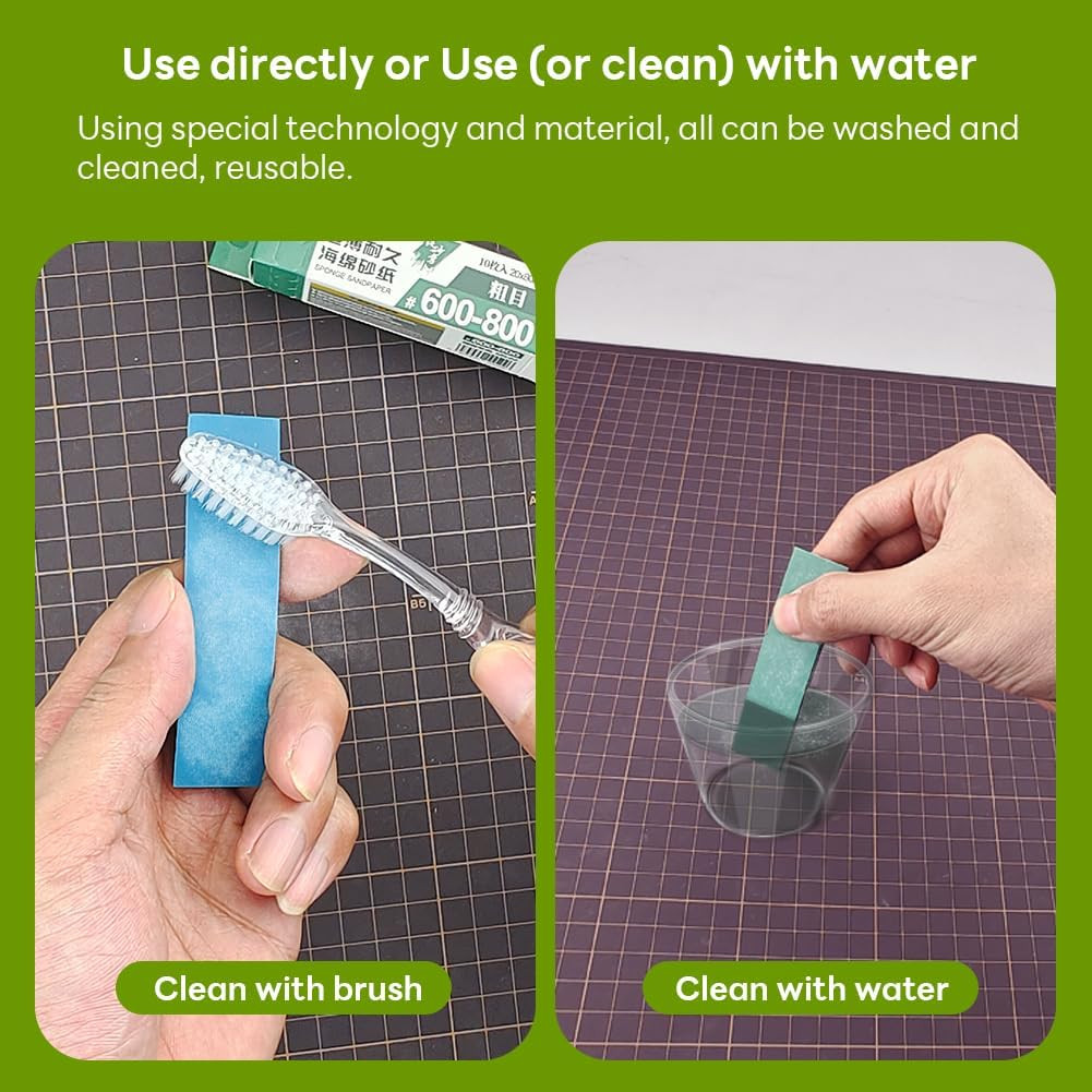 Stedi Sanding Sponge for Model Gundam Building, Hobby Model Tools Hand 