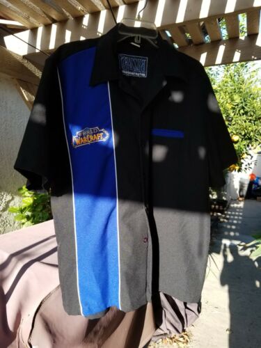 2004 World of Warcraft Blizzard Employee Only Bowling Shirt VANILLA  Size SMALL - Picture 1 of 2