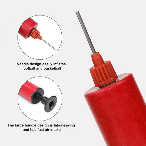Ball Pump Football Rugby Basketball Sport Hand Pump Inflating Needle Valve New - Zdjęcie 8 z 9