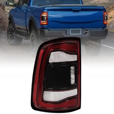 19-24 Dodge Ram 2500 3500 LED Tail Light Black Blindspot Ready Left Driver