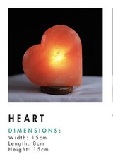 Heart Shape Himalayan Pink Rock Salt Lamp  (bulb & UK Plug) Home Decor 3 kg