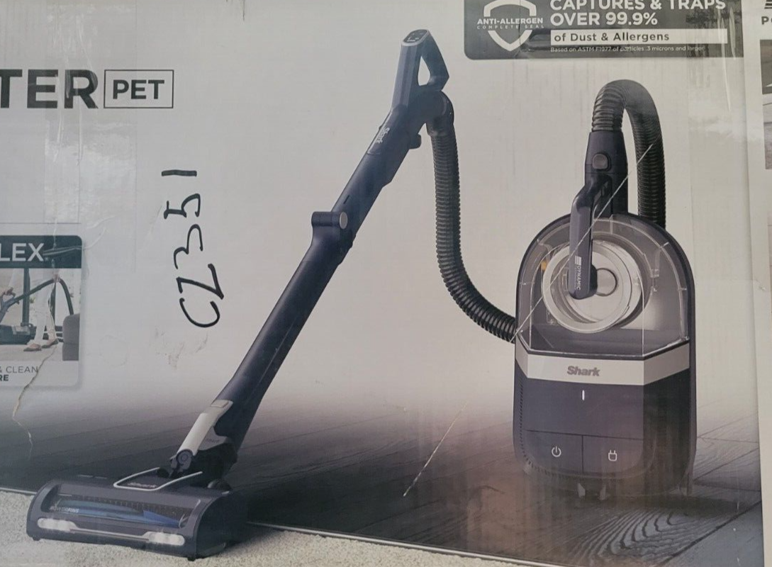 Shark CZ351 Pet Canister Vacuum, Corded w/ SelfCleaning Brushroll
